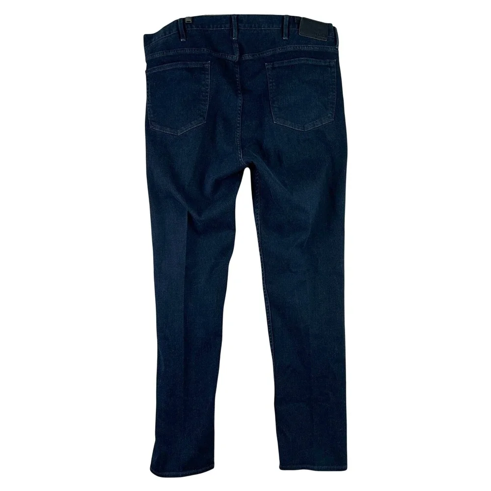 Polo Ralph Lauren Straight Fit Jeans Mens 42x32 Dark Indigo Blue Classic Denim